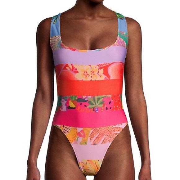 Farm Rio Ombré Forest One-Piece Swimsuit - Picture 2 of 8